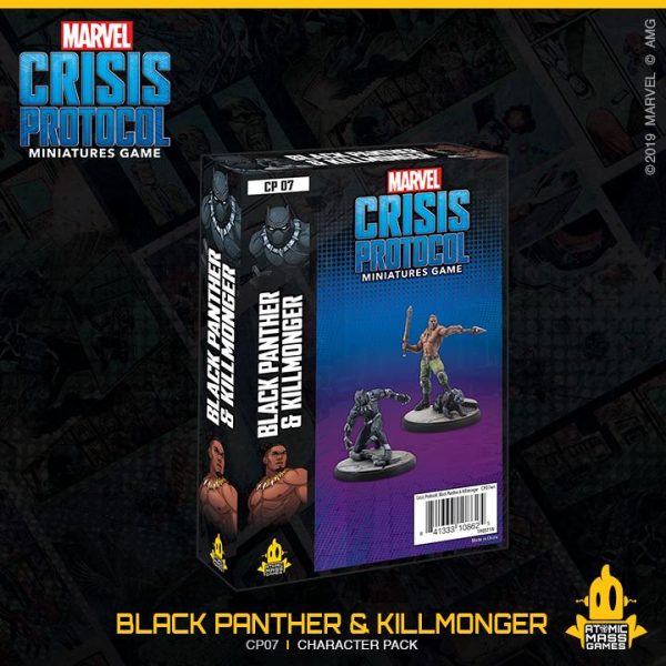 Atomic Mass Marvel Crisis Protocol  Marvel: Crisis Protocol Marvel Crisis Protocol: Black Panther & Killmonger - CP07 - 841333108625