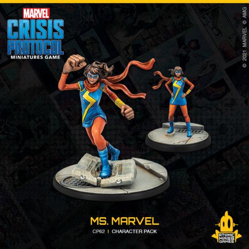 Atomic Mass Marvel Crisis Protocol  Marvel: Crisis Protocol Marvel Crisis Protocol: Ms. Marvel - CP62 - 841333112196