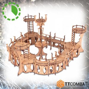 TTCombat   Sci Fi Gothic (28-32mm) Space Elf Stronghold - TTSCW-SFG-116 - 5060880912270