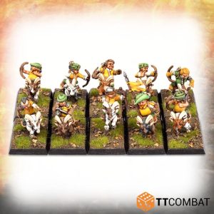 TTCombat   TTCombat Miniatures Halfling Goat Rider Archers - TTFHR-HLF-004 - 5060570139321