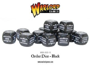 Warlord Games Bolt Action  Bolt Action Extras Bolt Action Orders Dice - Black (12) - WGB-DICE-13 - 5060200846971