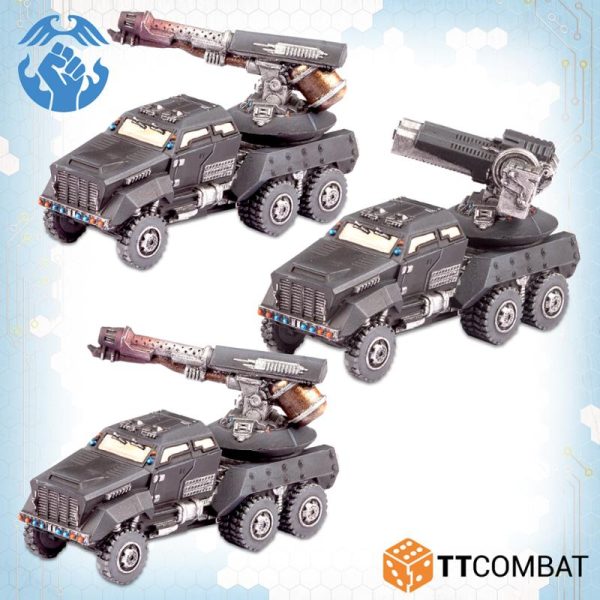 TTCombat Dropzone Commander  Resistance Land Vehicles Kalium AA Gun Wagons - TTDZR-RES-032 - 5060880911396