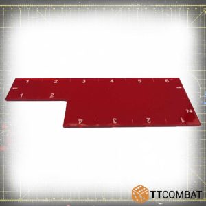 TTCombat   Tapes & Measuring Sticks 6 Inch Range Ruler - Red - MT010 - 5060504045223