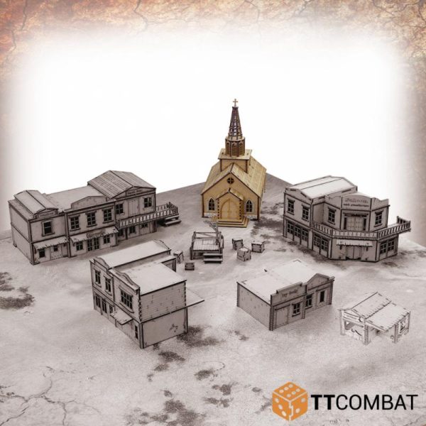TTCombat   Wild West Scenics (28-32mm) Pitchstone Church - TTSCW-WWS-108 - 5060880913697