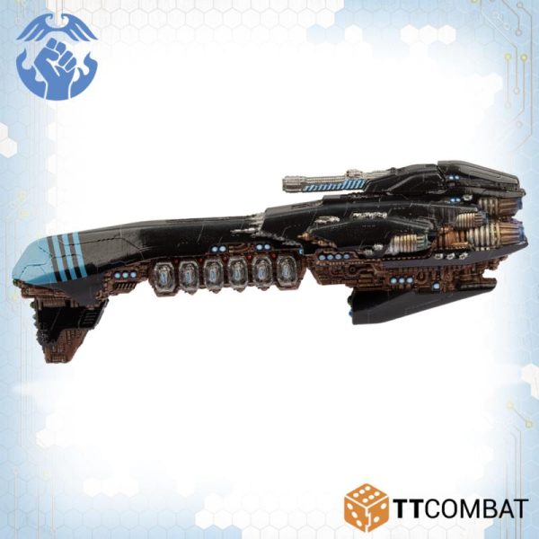 TTCombat Dropfleet Commander  The Resistance Fleet Resistance Grand Cruiser - TTDFR-RES-003 - 5060570136467