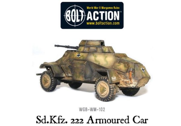 Warlord Games Bolt Action  Germany (BA) German Sd.kfz 222 Armoured Car - 402412004 - 5060200844687