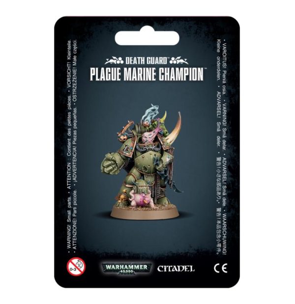 Games Workshop Warhammer 40,000  Death Guard Death Guard Plague Marine Champion - 99070102022 - 5011921153640