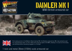 Warlord Games Bolt Action  Great Britain (BA) Daimler Armoured Car - WGB-BI-160 - 5060200844762