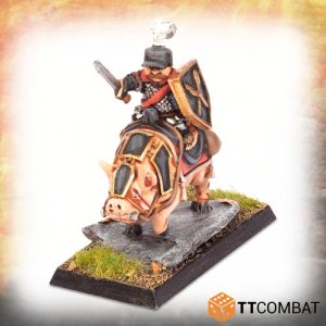 TTCombat   TTCombat Miniatures Halfling Heavy Pig Rider Lord - TTFHR-HLF-016 - 5060570139437