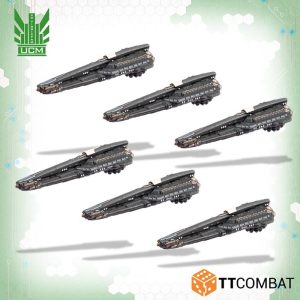 TTCombat Dropfleet Commander  UCM Fleet Lysander Stealth Lighters - TTDFR-UCM-006 - 5060570138331