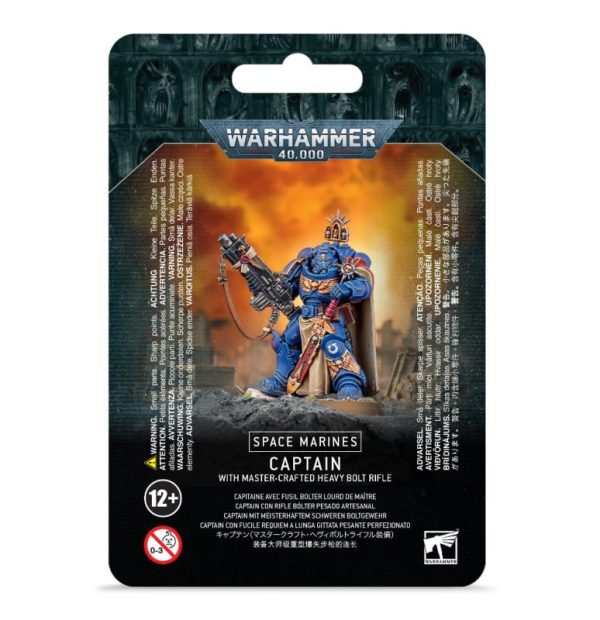 Games Workshop Warhammer 40,000  Space Marines Primaris Captain with Master-crafted Heavy Bolt Rifle - 99070101048 - 5011921138951
