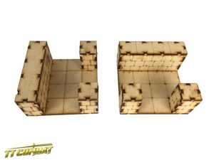 TTCombat   Fantasy Scenics (28-32mm) Dungeon T-Junction Sections - RPG018 - 5060504047807