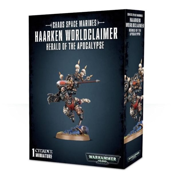 Games Workshop Warhammer 40,000  Chaos Space Marines Haarken Worldclaimer, Herald of the Apocalypse - 99120102088 - 5011921111084