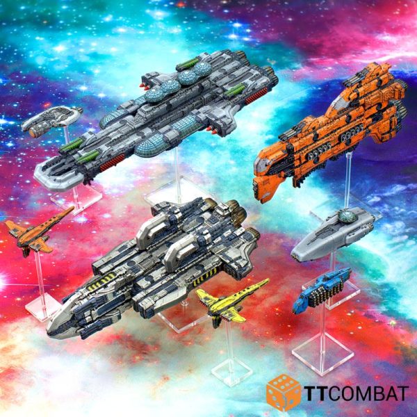 TTCombat Dropfleet Commander  The Resistance Fleet Resistance Coloniser Dreadnought - TTDFX-RES-006 - 5060880912584