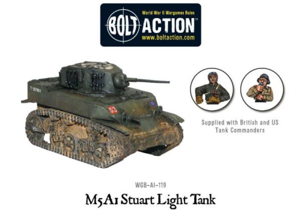 Warlord Games Bolt Action  United States of America (BA) M5 A1 Stuart Light Tank - WGB-AI-119 - 5060200844731