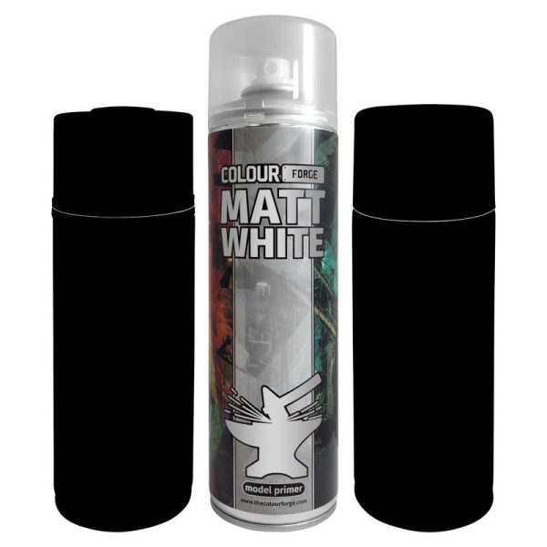 The Colour Forge   Spray Paint Colour Forge Matt White Spray (500ml) - TCF-SPR-002 - 5060843100935