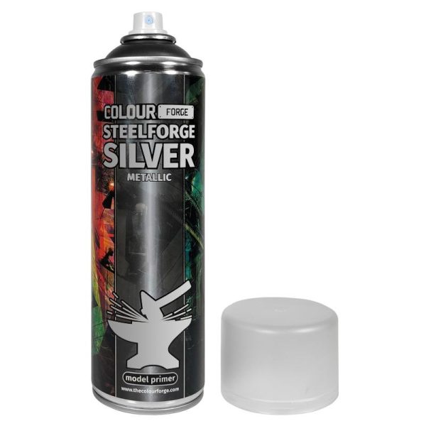 The Colour Forge   Spray Paint Colour Forge Steelforge Silver Spray (500ml) - TCF-SPR-017 - 5060843101307