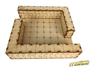 TTCombat   Fantasy Scenics (28-32mm) Dungeon Large Straight Section - RPG019 - 5060504047814