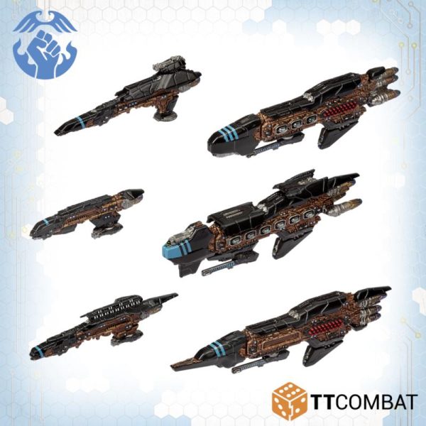TTCombat Dropfleet Commander  The Resistance Fleet Resistance Starter Fleet - TTDFX-RES-001 - 5060570135255