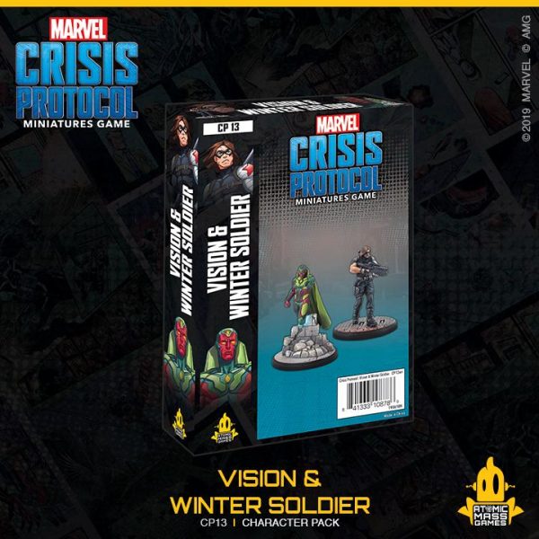 Atomic Mass Marvel Crisis Protocol  Marvel: Crisis Protocol Marvel Crisis Protocol: Vision & Winter Soldier - CP13 - 841333108786