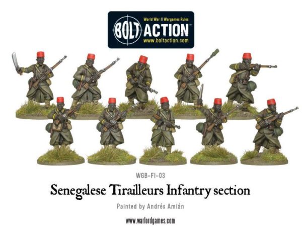 Warlord Games Bolt Action  France (BA) Senegalese Tirailleurs Infantry section - WGB-FI-03 - 5060393701569