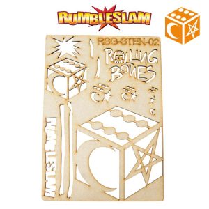 TTCombat Rumbleslam  Stencils Rolling Bones Stencil - RSG-STEN-02 -