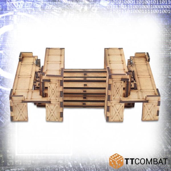 TTCombat   Sci Fi (15mm) Quad Storage Platforms - TTSCW-SFX-073 - 5060880914076
