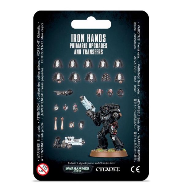 Games Workshop Warhammer 40,000  Iron Hands Iron Hands Primaris Upgrades & Transfers - 99070101049 - 5011921140800
