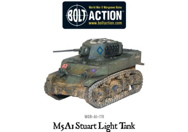 Warlord Games Bolt Action  United States of America (BA) M5 A1 Stuart Light Tank - WGB-AI-119 - 5060200844731