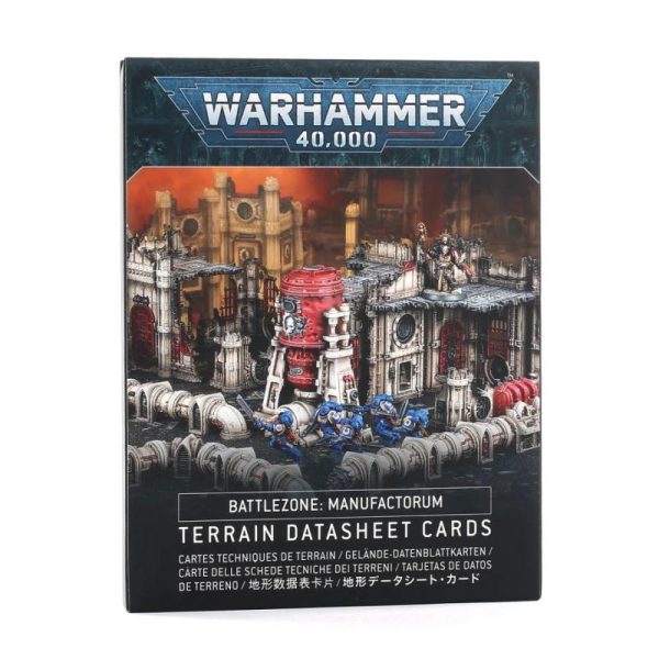Games Workshop (Direct) Warhammer 40,000  Warhammer 40000 Essentials Battlezone: Manufactorum – Terrain Datasheet Cards - 60050199040 - 5011921141128