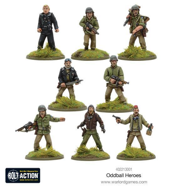Warlord Games Bolt Action  United States of America (BA) Oddball Heroes - 402213001 - 5060393704508
