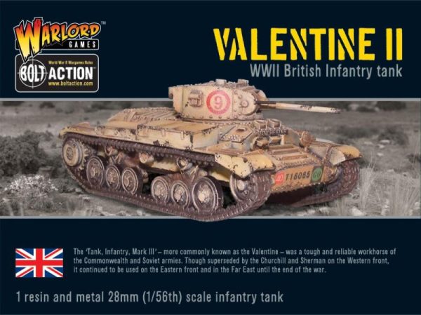 Warlord Games Bolt Action  Great Britain (BA) Valentine II Cruiser Tank - WGB-BI-156 - 5060200848500