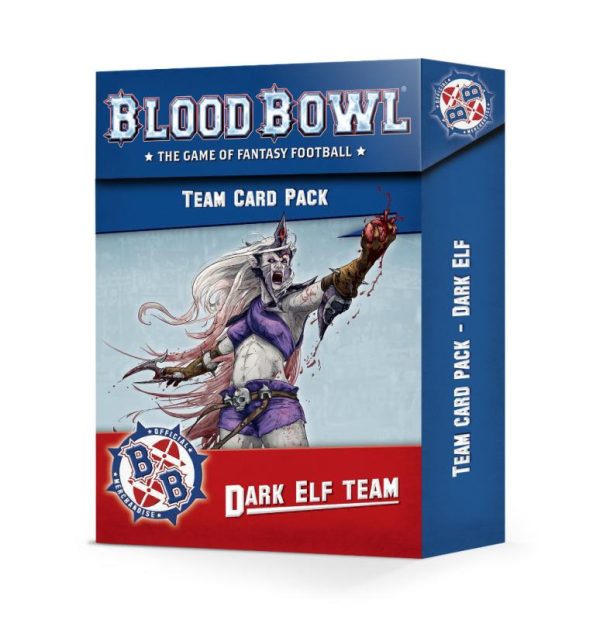 Games Workshop Blood Bowl  Blood Bowl Blood Bowl: Dark Elf Team Card Pack - 60050912001 - 5011921158355