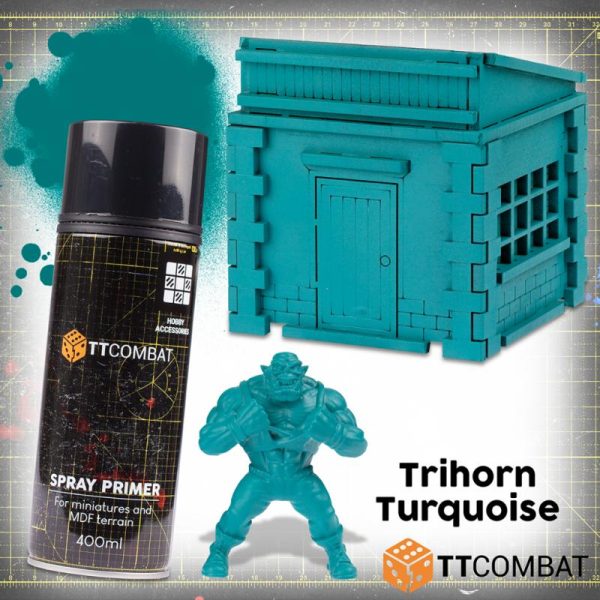 TTCombat   Spray Paint Trihorn Turquoise Spray Paint - TTHS-038 -