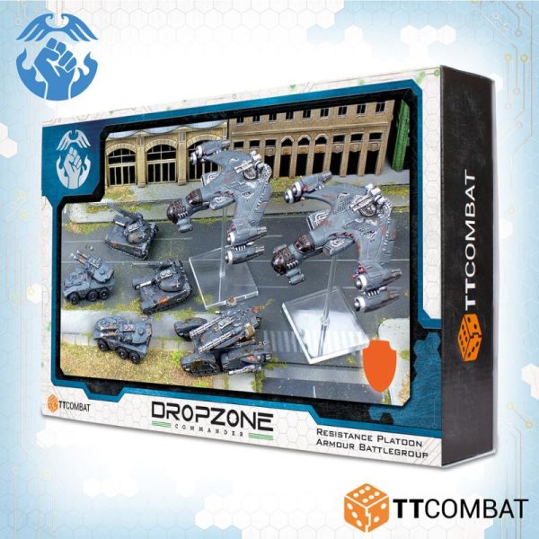 TTCombat Dropzone Commander  Resistance Air Vehicles Resistance Platoon Armour Battlegroup - TTDZX-RES-040 - 5060880913413