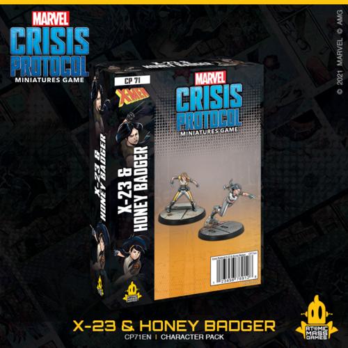Atomic Mass Marvel Crisis Protocol  Marvel: Crisis Protocol Marvel Crisis Protocol: X-23 & Honey Badger - CP71 - 841333116293