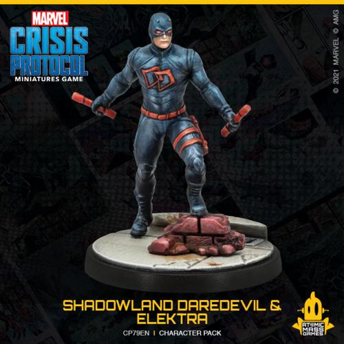Atomic Mass Marvel Crisis Protocol  Marvel: Crisis Protocol Marvel Crisis Protocol: Shadowland Daredevil & Elektra - CP79 - 841333112721