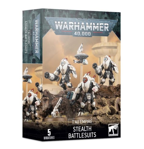 Games Workshop Warhammer 40,000  T'au Empire T'au XV25 Stealth Battlesuits - 99120113081 - 5011921091966