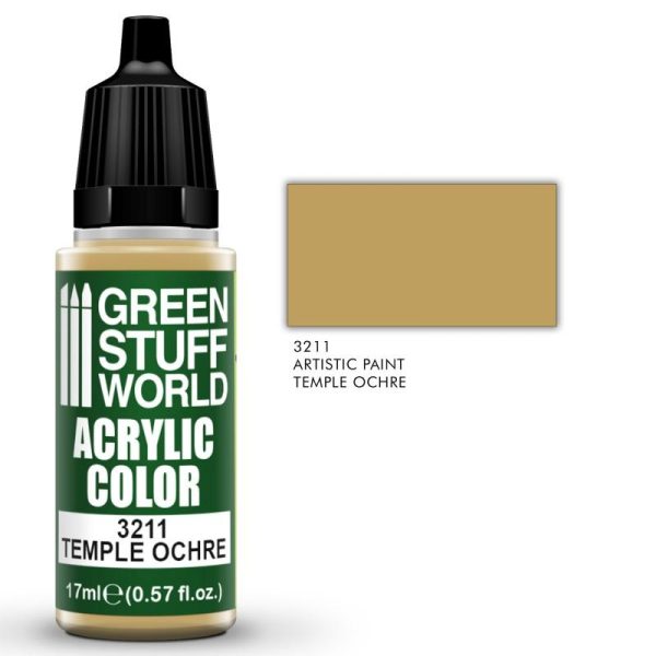 Green Stuff World   Acrylic Paints Acrylic Color TEMPLE OCHRE - 8435646505718ES - 8435646505718