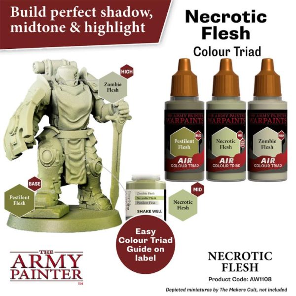 The Army Painter   Warpaint Air Warpaint Air - Necrotic Flesh - APAW1108 - 5713799110885
