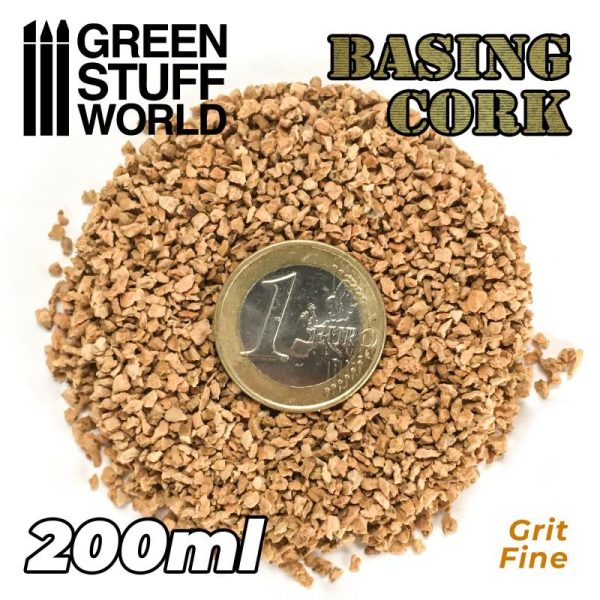 Green Stuff World   Cork Fine Basing Grit - 200ml - 8435646506722ES - 8435646506722