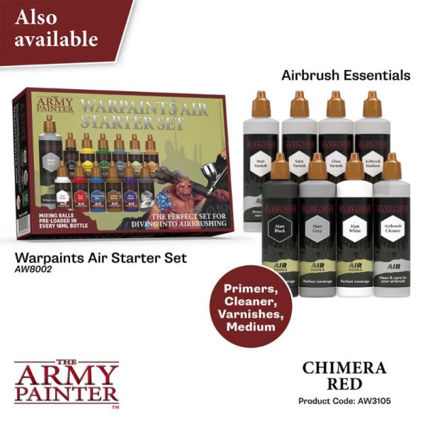 The Army Painter   Warpaint Air Warpaint Air - Chimera Red - APAW3105 - 5713799310582