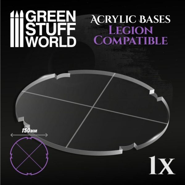 Green Stuff World   Plain Bases Acrylic Bases - Round 150 mm - 8435646502526ES - 8435646502526