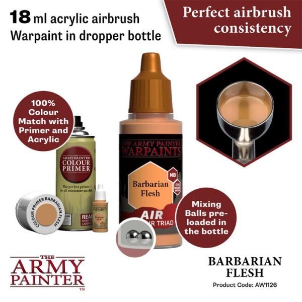 The Army Painter   Warpaint Air Warpaint Air - Barbarian Flesh - APAW1126 - 5713799112681