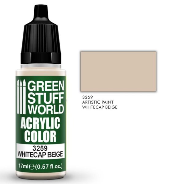 Green Stuff World   Acrylic Paints Acrylic Color WHITECAP BEIGE - 8435646506197ES - 8435646506197
