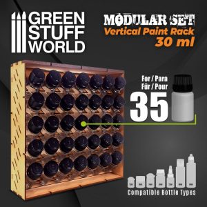 Green Stuff World   Paint Racks Modular Paint Rack - VERTICAL 30ml - 8435646507422ES - 8435646507422
