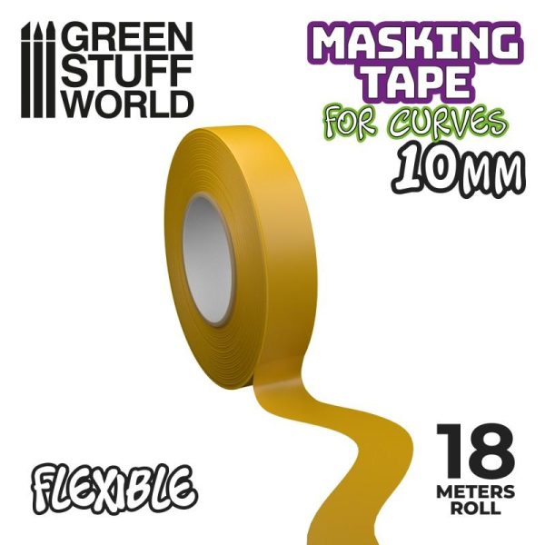 Green Stuff World   Green Stuff World Tools Flexible Masking Tape - 10mm - 8435646504261ES - 8435646504261