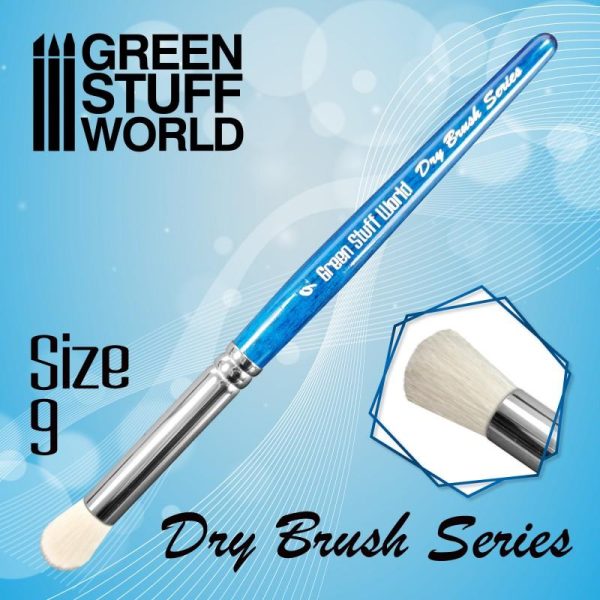 Green Stuff World   Green Stuff World Brushes BLUE SERIES Dry Brush - Size 9 - 8435646503165ES - 8435646503165