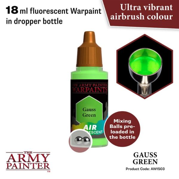 The Army Painter   Warpaint Air Warpaint Air - Gauss Green - APAW1503 - 5713799150386