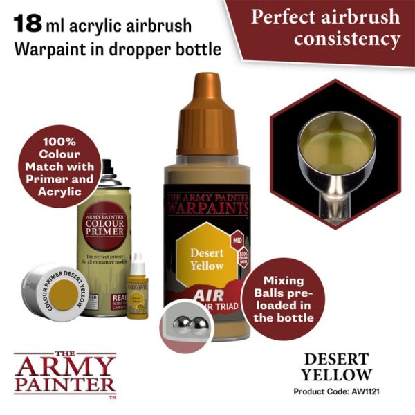 The Army Painter   Warpaint Air Warpaint Air - Desert Yellow - APAW1121 - 5713799112186